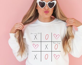 Fun Sweater for Women, Valentines Day Gift For Her, Gift for girlfriend, Gift for wife, Heart Sweatshirt, Unisex Holiday Shirts