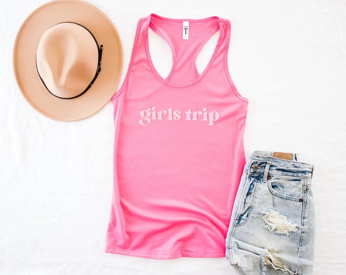 Girls Trip Tank Tops, Girls Weekend Shirts, Bridal Party Tanks, Girl Gang Racerback Tank, Summer Tank Tops, Travel Bestie Vacation Shirts