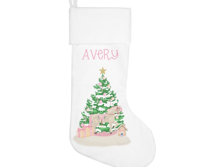 Babys first Christmas stocking, Baby girl christmas stocking, My first christmas stocking, Custom baby girl stocking, Personalized Name