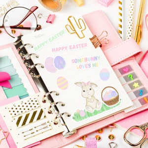 Ostern Aufkleber, süße Aufkleber, Ostern Vinyl Aufkleber, Ostern Aufkleber, Pastell Osterdekoration, Ostern Aufkleber für süße Taschen