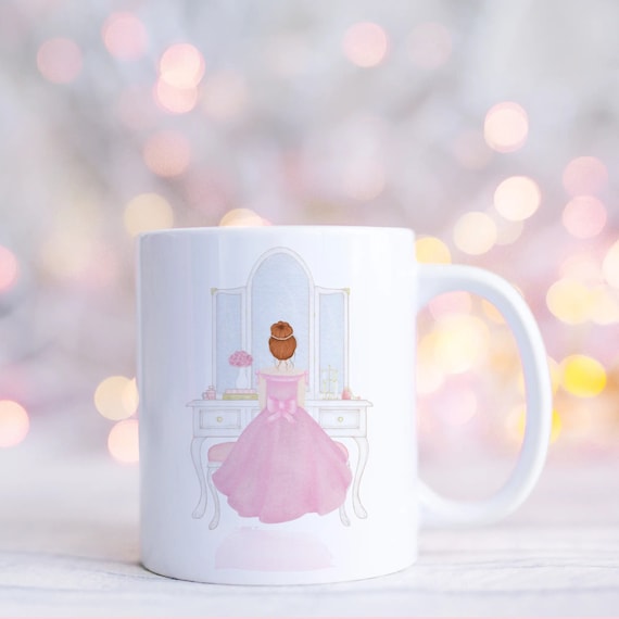 Personalized Fashion Illustration Pink Aesthetic Coffee Mug, Galentines Day  Gift, Beautiful Mugs, Girly Mug, Best Friend Mug, Fashion Mug 