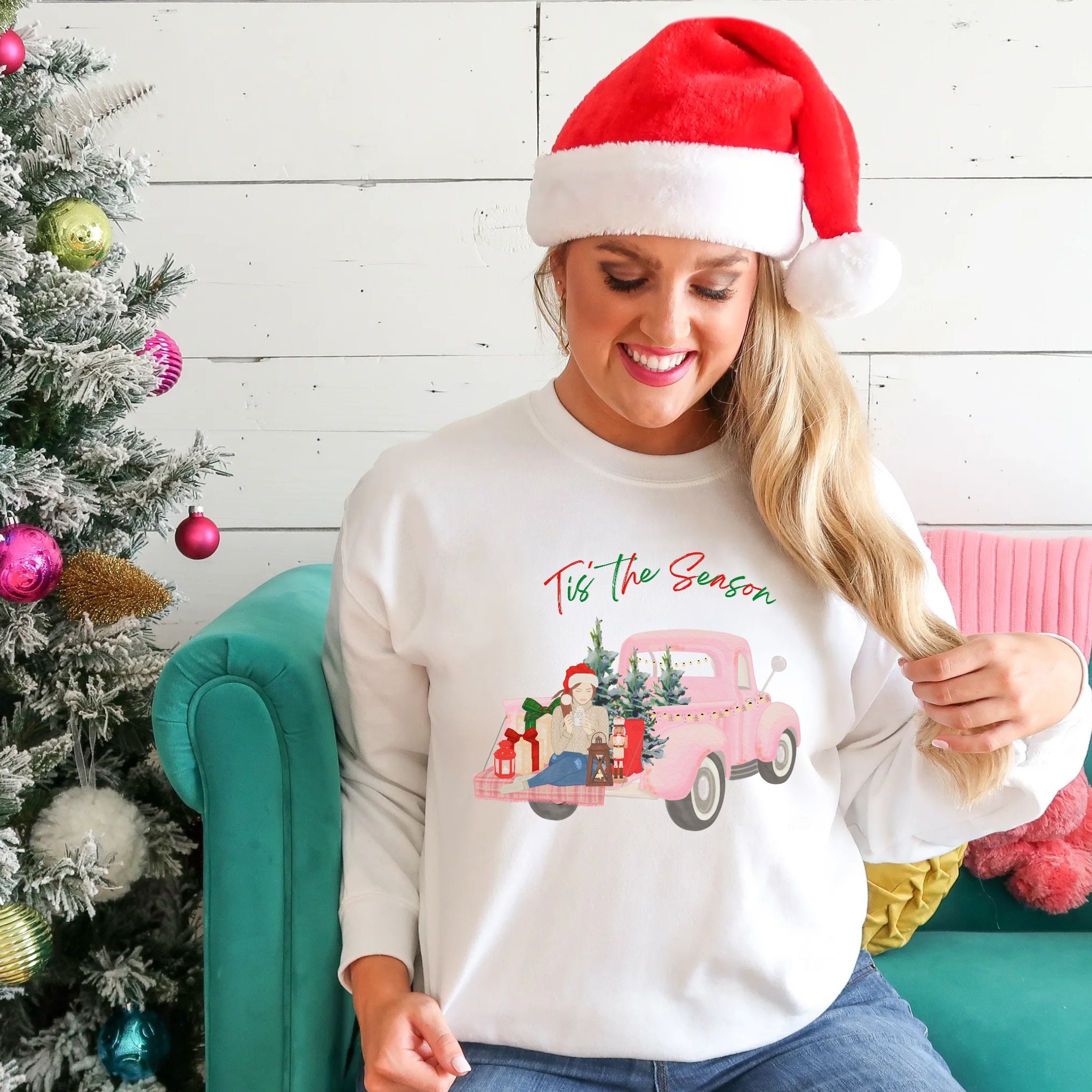 Pink Christmas Sweater 