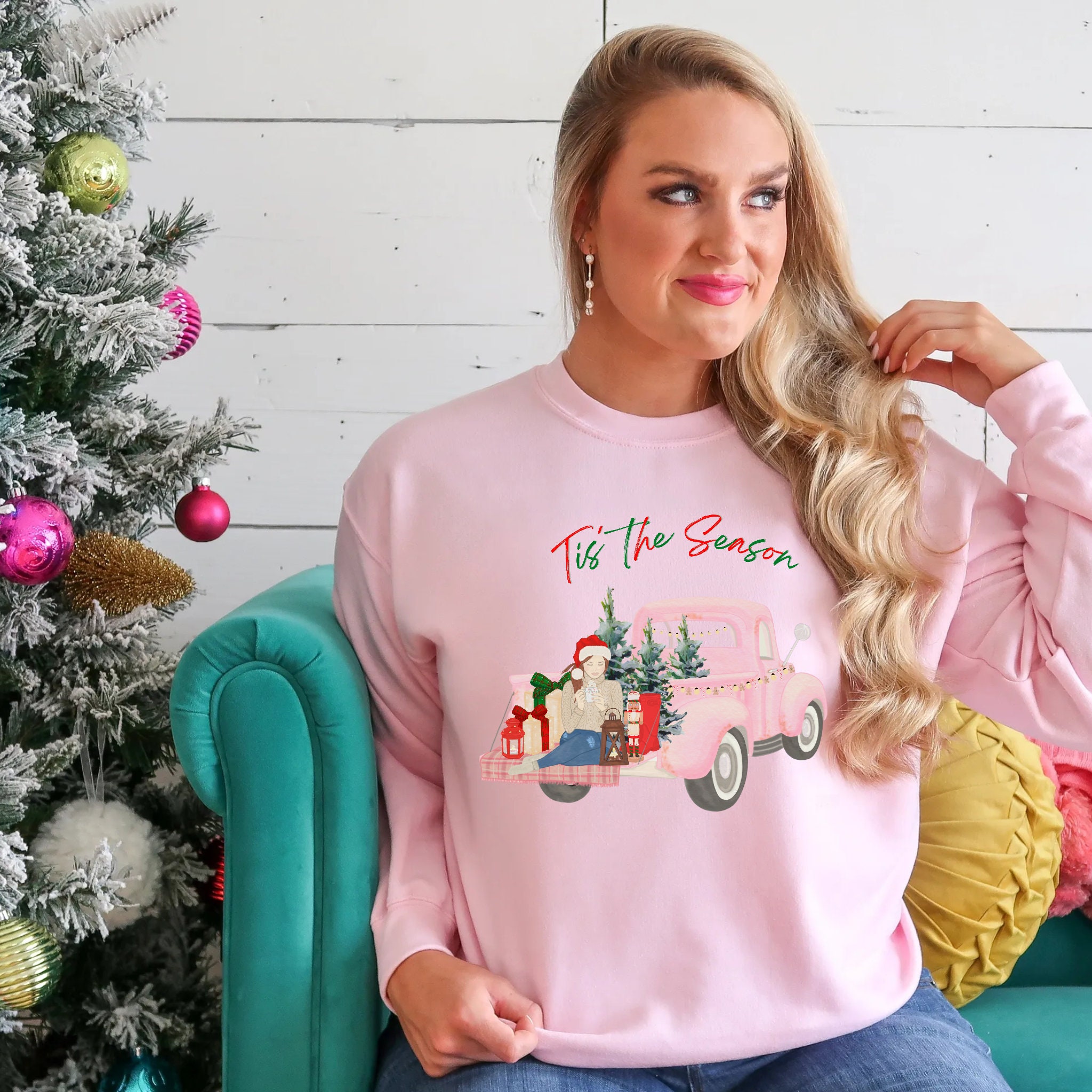 Pink Christmas Sweater 