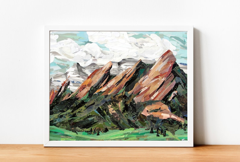 Flatirons, Boulder Colorado Poster, Flatirons Print, Boulder Wall Art