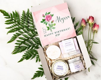 Birthday Gift Box, Birth Flower, Birthday Ideas, Birthday Gift for Her, Best Friend Gift, Personalized Gift for Her, Self Care Gift Box