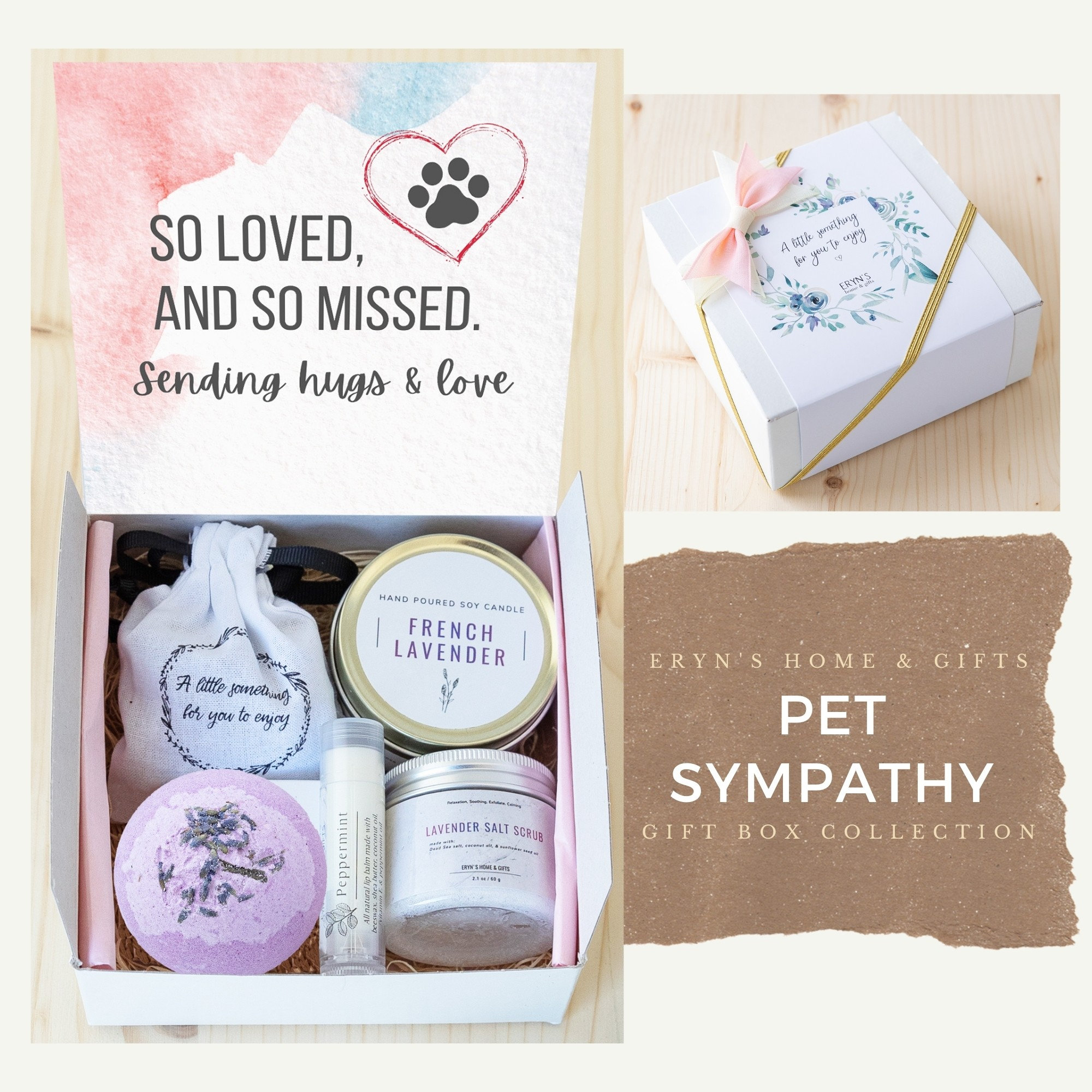 Pet Sympathy Gift Box Pet Loss Gift Basket Sympathy Gift Etsy