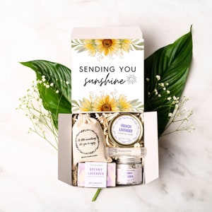 Sending You Sunshine Gift Box, Friendship Gift, Thinking of You Gift, Encouragement Gift, Get Well Soon, Cheer Up Gift