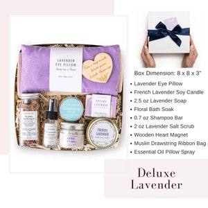 Sending Hugs Gift Box For Her, Happy Mothers Day, Birthday Gift, Self-Care, Comfort Care Package For Women, Sympathy Gift, Stress Relief Deluxe Lavender