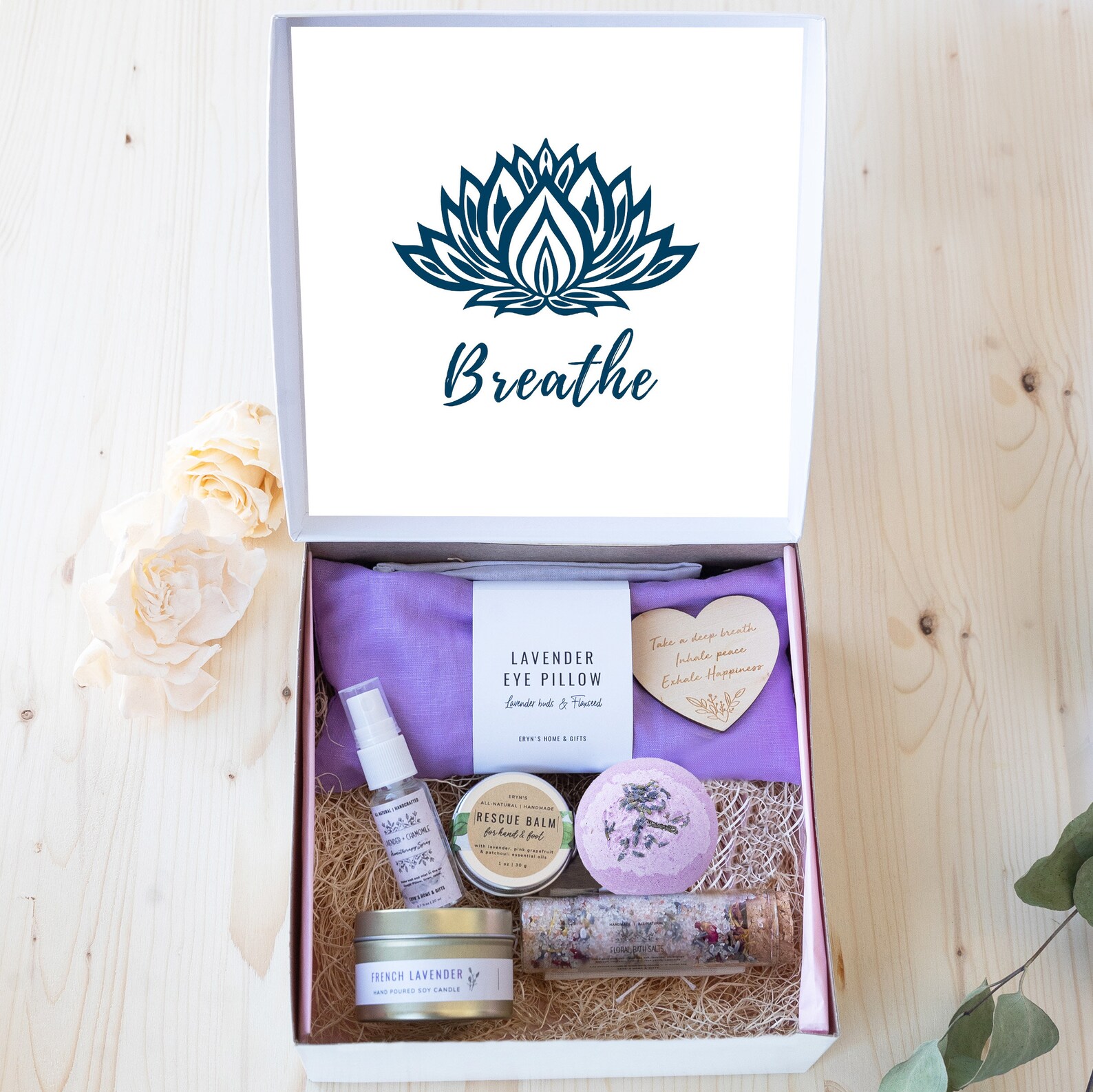 Breathe Mindfulness Gift Box Meditation Gift Yoga Gift Etsy