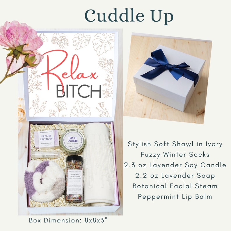 Relax Btch Gift Box Stress Relief Gift Basket Anxiety Gift Etsy