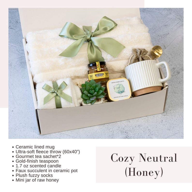 International Womens Day, Women's Day Gift, Thank You Gift, Employee Gift Box, Corporate Gift, March Womens Month, Women History Month Gift Cozy Neutral Honey
