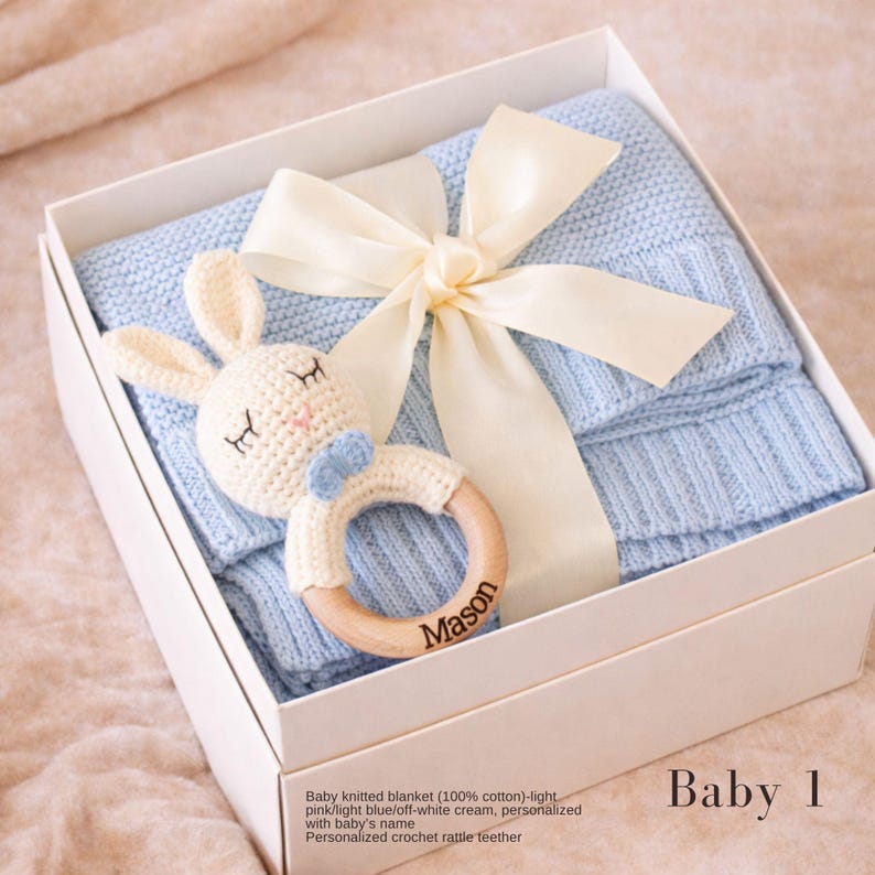 New Baby Gift Box, Baby Shower Gift Basket, Newborn Baby Gift Set ...