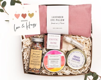 Care Package For Her, Care Package, Sending Love And Hugs, Get Well Soon, Cheer Up Gift Box, Gift For Best Friend, Tea Gift Box p