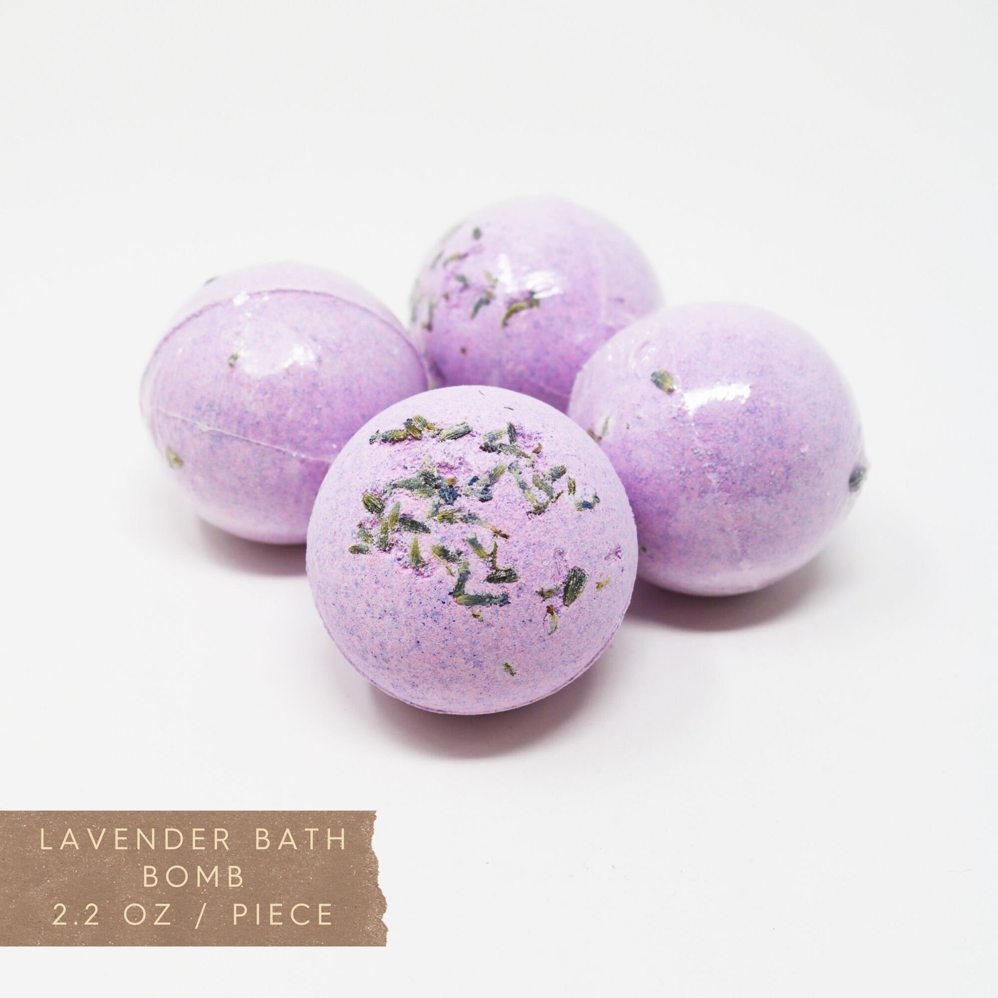 Handmade Lavender Fizzy Bath Bomb - The Aromatherapy Shoppe Virginia Beach