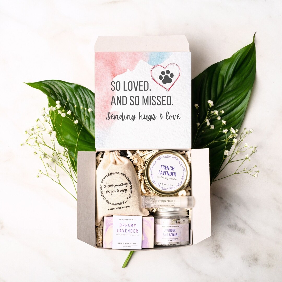 Pet Sympathy Gift Box, Pet Loss Gift Basket, Sympathy Gift, Pet