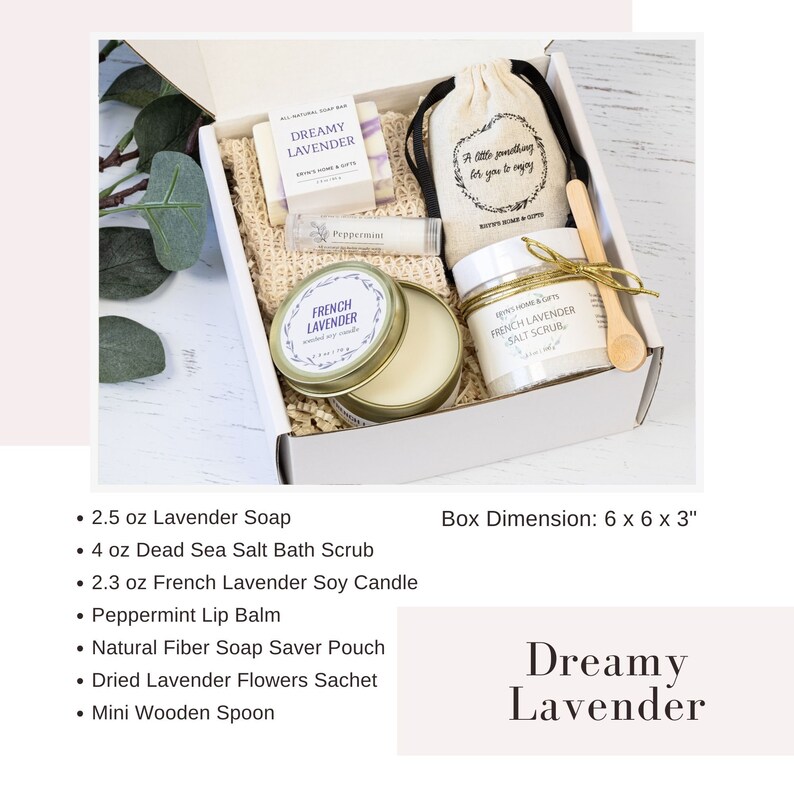 Thinking of You, Hygge Gift Box, Thank You Gift, Thank You Gift for Friend, Thank You Gift Box, Thank You Gift Mentor, Teacher, Coworker Dreamy Lavender