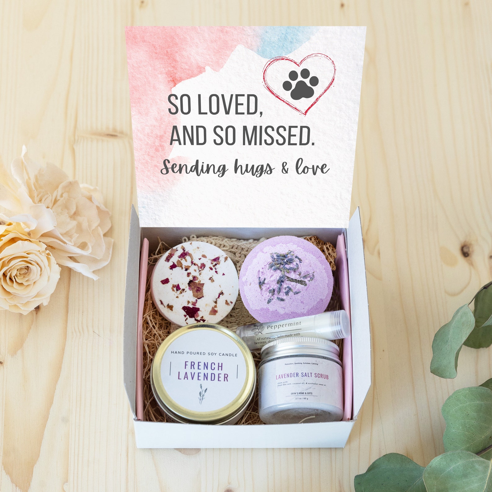 Pet Sympathy Gift Box Pet Loss Gift Basket Sympathy Gift Etsy