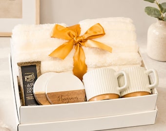 Sending a Hug Gift Box, Cozy Blanket Care Package, Thinking of You Gift, Sympathy Gift Basket, Get Well Soon, Comfort Care Package for Her