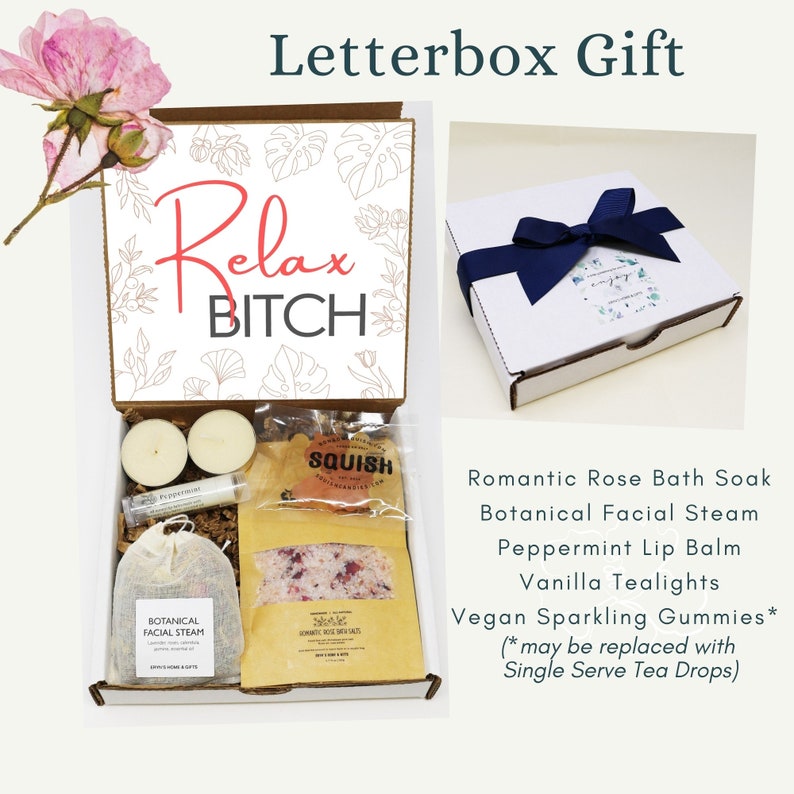 Relax Btch Gift Box Stress Relief Gift Basket Anxiety Gift Etsy