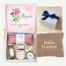 Birth Flower Birthday Gift Box, Personalized birthday ideas, birthday present, gift for best friend - BdayFlower-dEGB