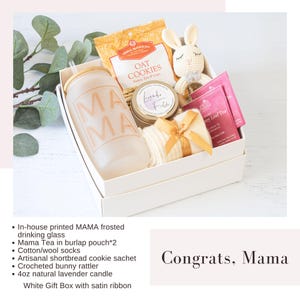 New Mom Care Package: Thoughtful Pregnancy & Postpartum Gift Box Congrats, Mama