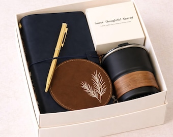 Luxe Birthday Gift Box for Men, Unique Coffee Gift for Him, Men's Care Package, Self Care Gift Basket For Boyfriend, Dad, Husband, Coworker