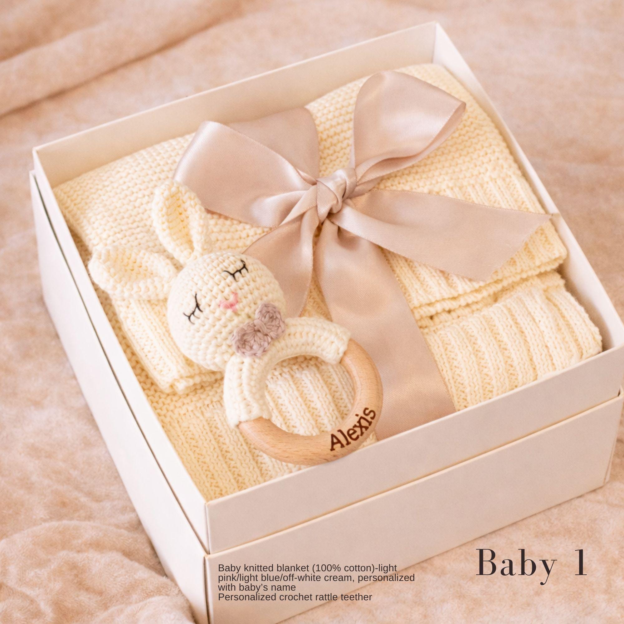 New Baby Gift Box, Baby Shower Gift Basket, Newborn Baby Gift Set ...