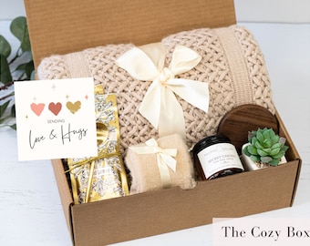 Care Package For Her, Care Package, Sending Love And Hugs, Get Well Soon, Cheer Up Gift Box, Gift For Best Friend, Tea Gift Box