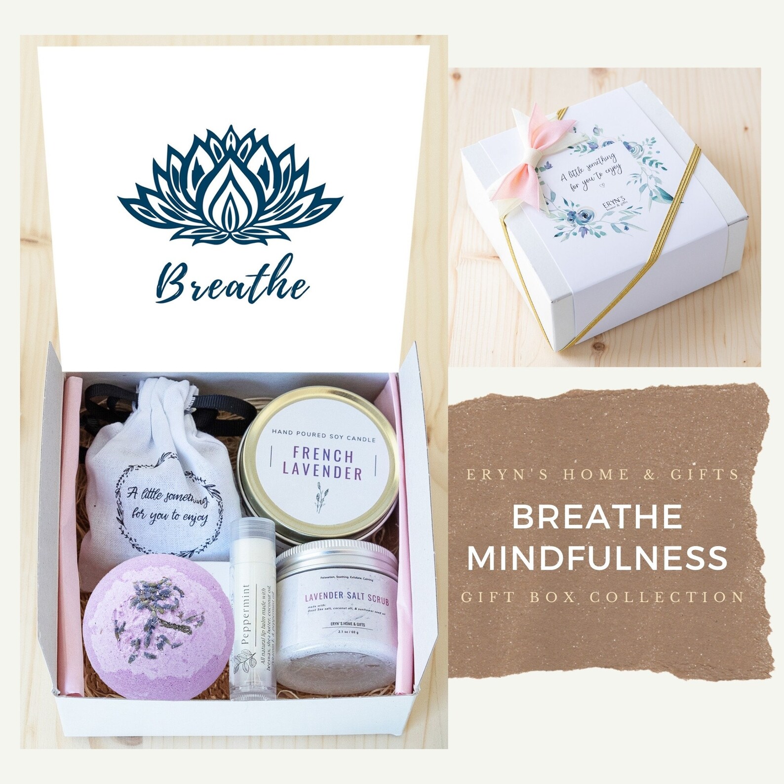 Breathe Mindfulness Gift Box Meditation Gift Yoga Gift Etsy