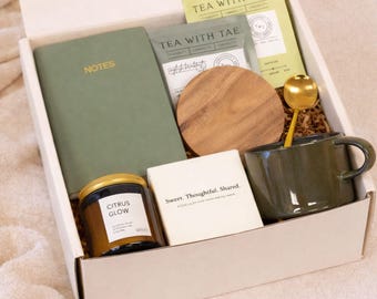 Sending a hug gift box, thinking of you, sympathy care package, self care gift basket, warm and cozy, thank you gift box, get well soon