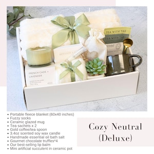 New Mom Care Package: Thoughtful Pregnancy & Postpartum Gift Box Cozy Neutral Deluxe