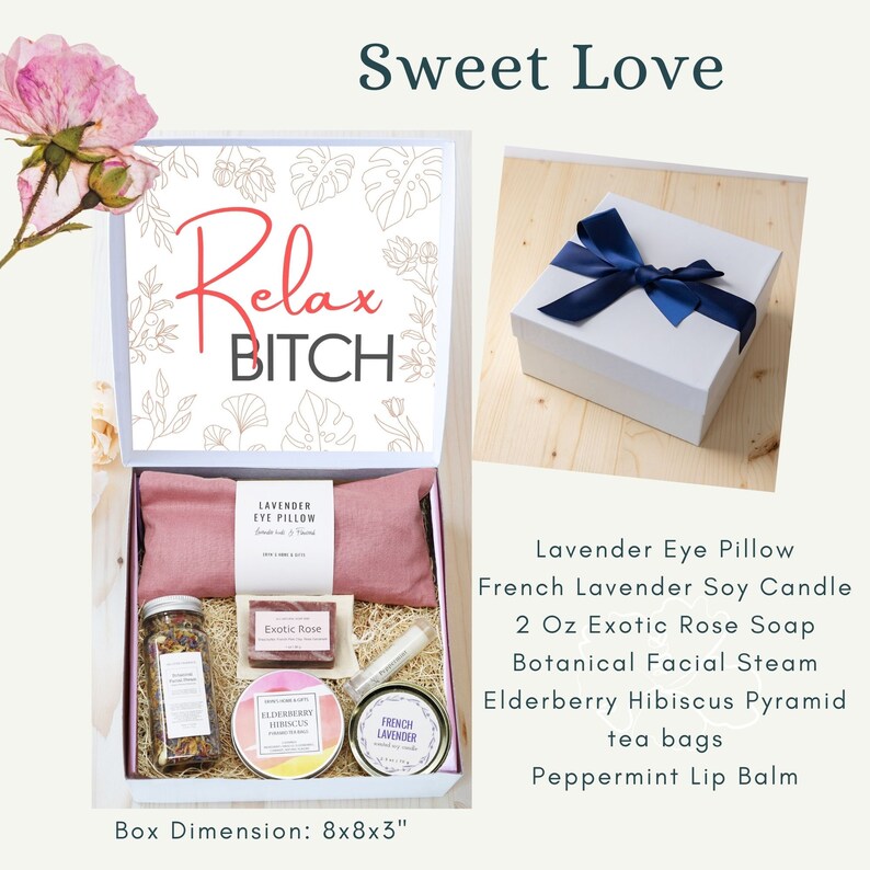 Relax Btch Gift Box Stress Relief Gift Basket Anxiety Gift Etsy