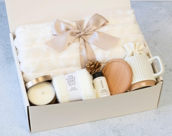 Gift Box Hygge with Blanket, Sending a hug, Thinking of you, Sympathy gift, Bereavement gift, Encouragement gift, Sympathy gift basket