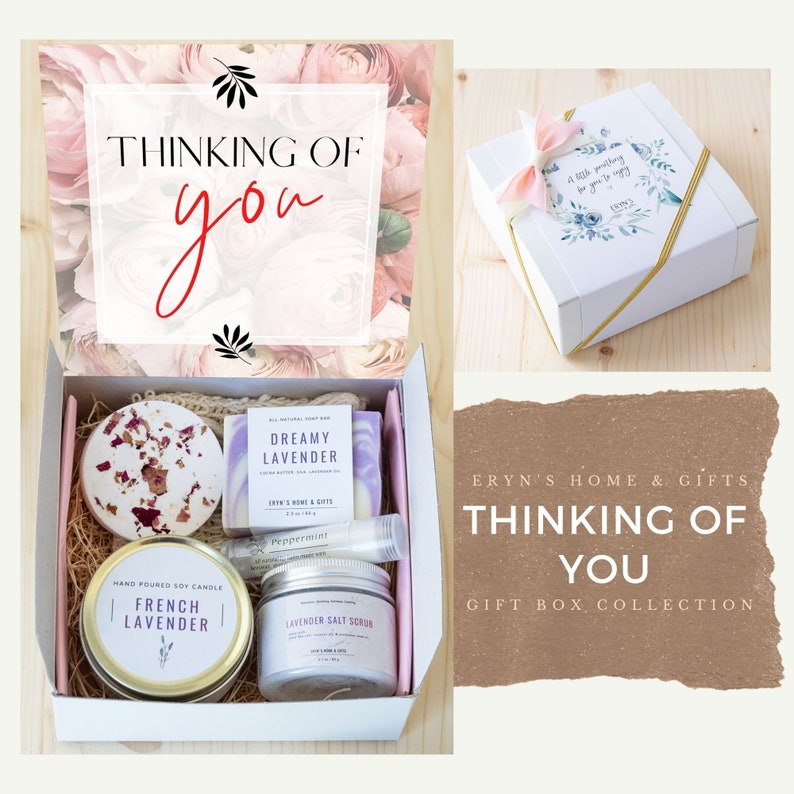 Thinking of you gift box positive vibes care package etsy