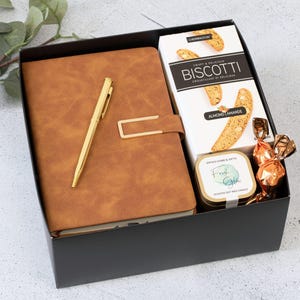 Work Anniversary Gift Box – Scented Candle, Journal, Treats & Mug | Gift for Employee Milestone or Team Member