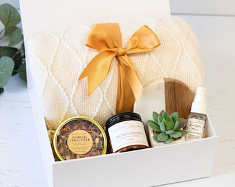 Sending You Sunshine, Sending Healing Vibes Gift Box for Women, Gift Basket with Candle, Get Well Gift for Her, Thinking of You Gift