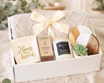 Housewarming Gift Basket, Realtor Closing Gift for Buyer, Realtor Custom Logo, Personalized Gift for Clients, Realtor Gift for Sellers