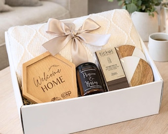 Realtor Closing Gift, Housewarming Gift Basket, Personalized Client Gift, Custom Logo Realtor Box, Gift for Home Buyers & Sellers