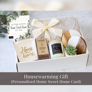 Housewarming Gift Basket, Realtor Closing Gift for Buyer, Realtor Custom Logo, Personalized Gift for Clients, Realtor Gift for Sellers -grey