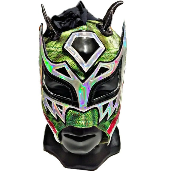 スポーツ選手 CMLL/VOLADOR JR.Half Venom Semi-Pro Mask CMLL/VOLADOR JR.Half Venom Semi-Pro Mask