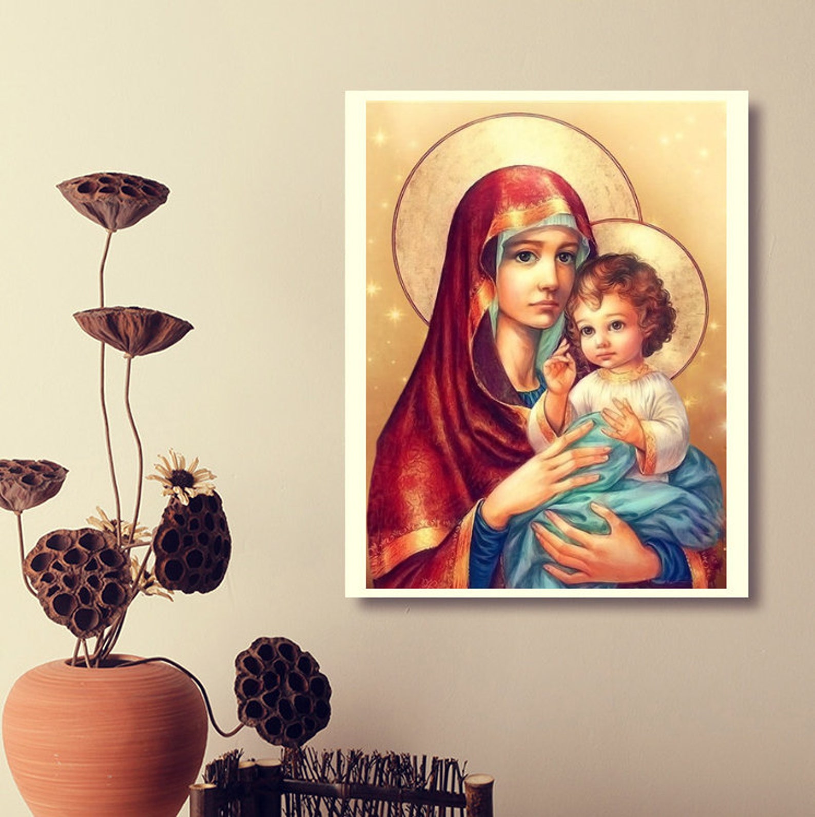 Loving Mother Christian Diamond Art Full Drill Square&round - Etsy