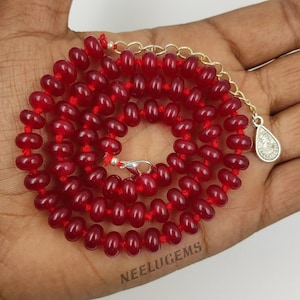 Red store onyx necklace