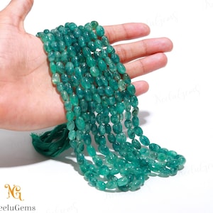 Natural Green Emerald Bryel Smooth Oval Shape Gemstone Beads,Emerald Bryel Plain Oval Beads,Emerald Quartz Oval Beads For Handmade Jewelry