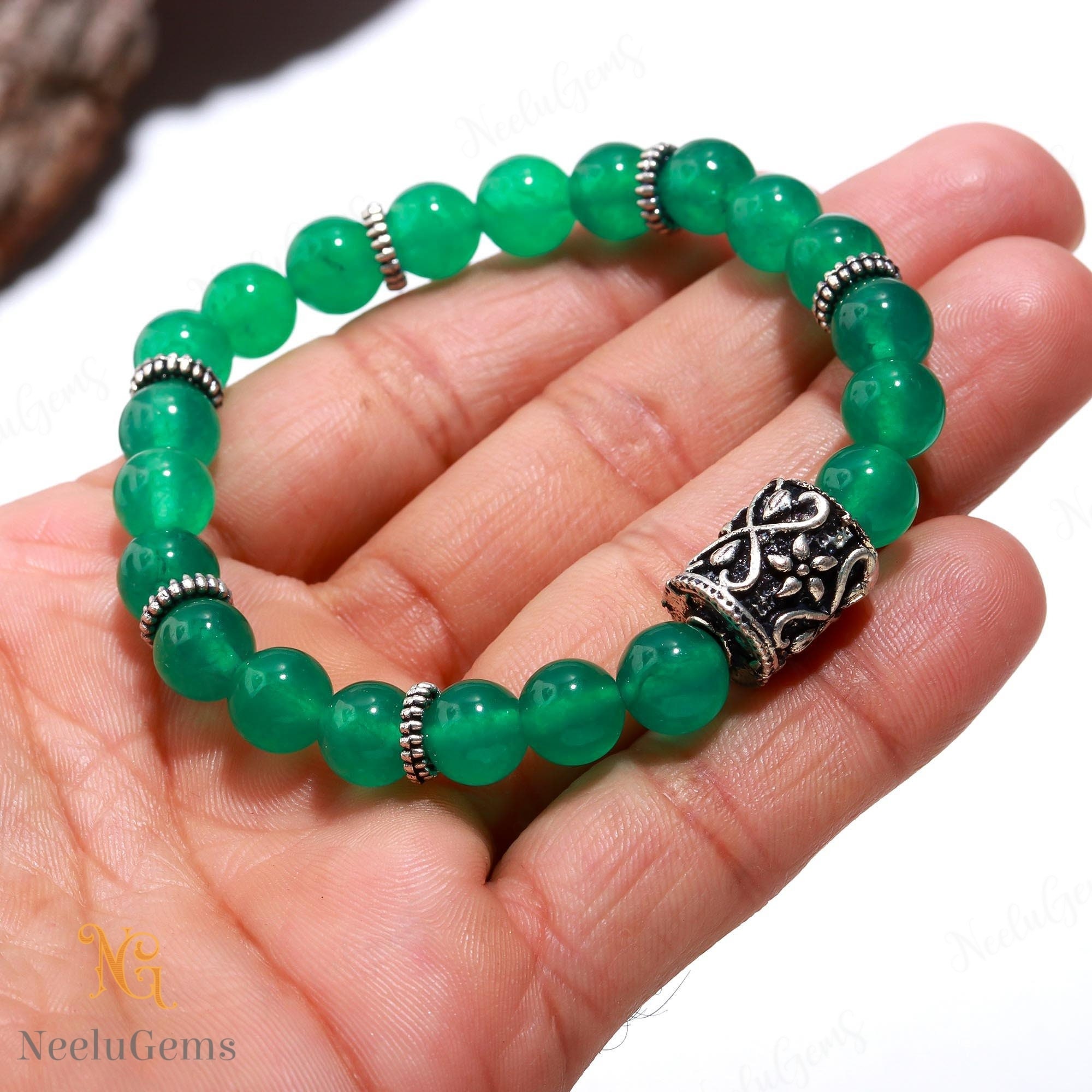 KAMIYA Mexican Beads Bracelet グリーン 25SS) MEXICAN BEADS BRACELET GREEN - 스컬프스토어