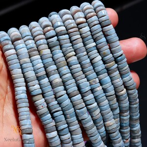 Peruanische Lavendel Opal Heishi Reifen Edelstein Perlen, Lavendel Opal Flache Münze Perlen, Peruanischen Opal 7,00-8,00 MM Reifen Perlen, Opal Perlen Für Schmuck