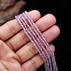 AAA+ Quality Natural Pink Amethyst Faceted Teardrops Beads,Amethyst Tiny Drops Straight Drill Beads,Amethyst Beads For Jewelry Making Craft