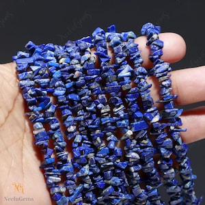 Natürliche blaue Lapislazuli Rohe ungeschnittene Chips Edelstein Perlen, Lapis Lazuli Rohe Ungeschliffene Perlen, 34 &quot;&quot;blaue Lapislazuli Perlen für handgemachten Schmuck.&quot;