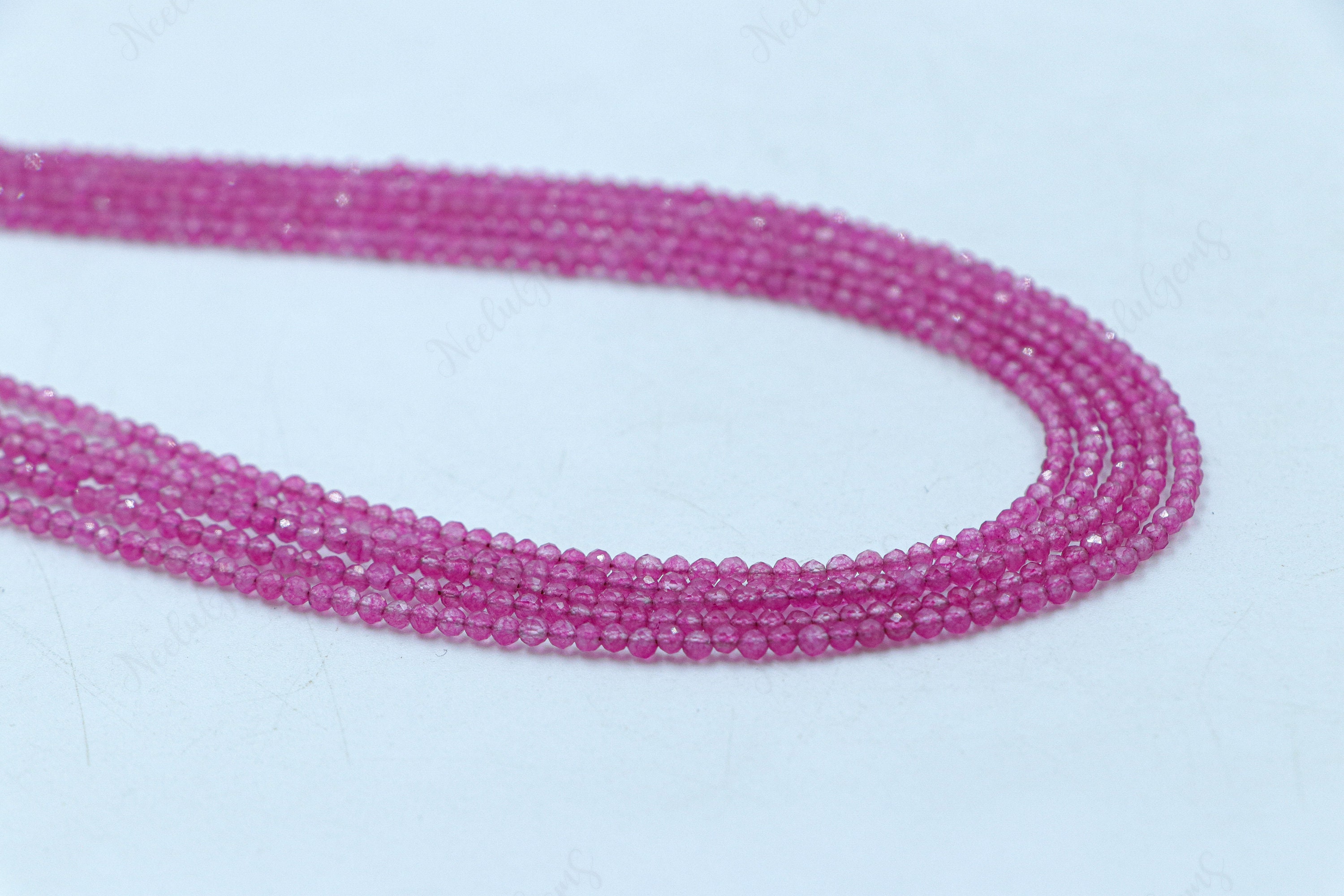 Minerali e Pietre Précieuses. Collana 10 Perle Calcedonio Arancione 8 Mm. Catena 3665425454486