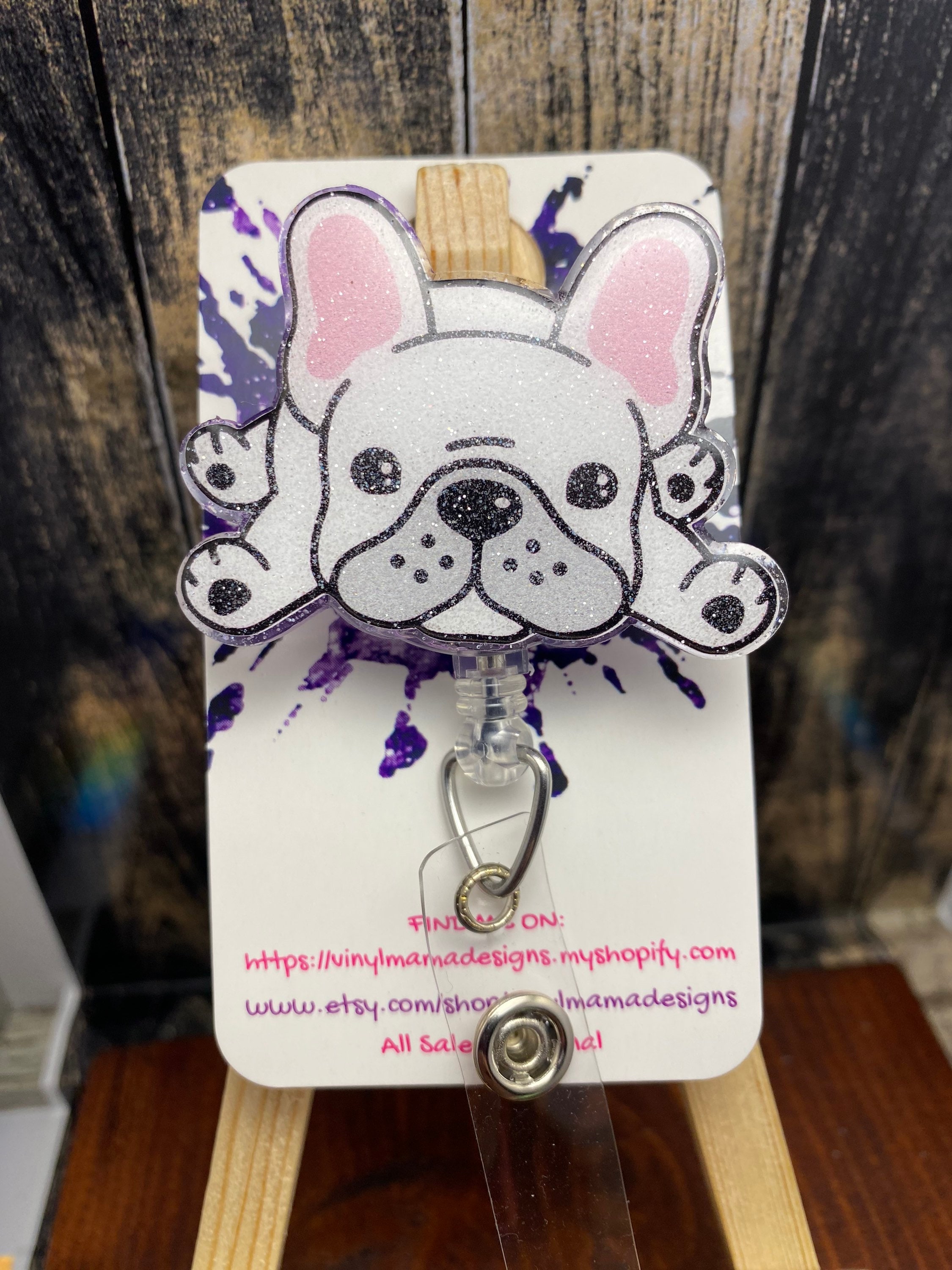 Frenchie Badge Reel Nursing, Customer Service, Front Office Permanently