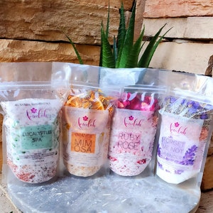 1 Pound Bath Salt Bath Salts Bath Soak Flower Bath GIFT SET